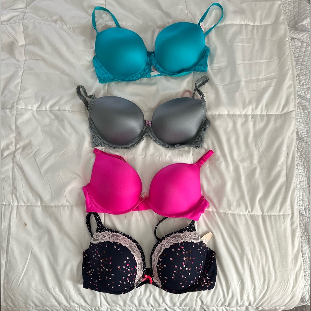 Pink by Victoria Secret Women's Bra Collection - Teal, Gray, Pink, and Black